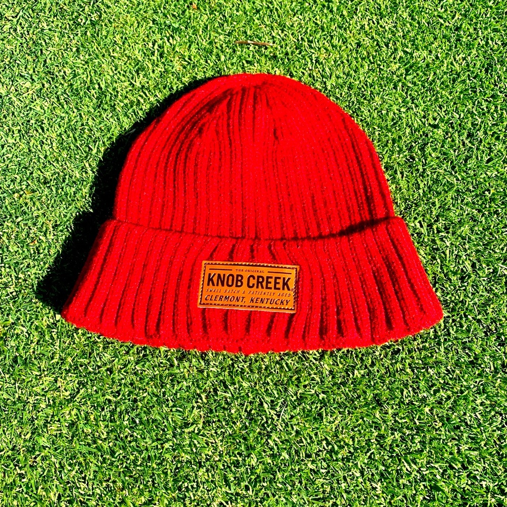 NEW Authentic Red KNOB CREEK Knit Hat